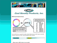 Tablet Screenshot of coolnoveltyproducts.com